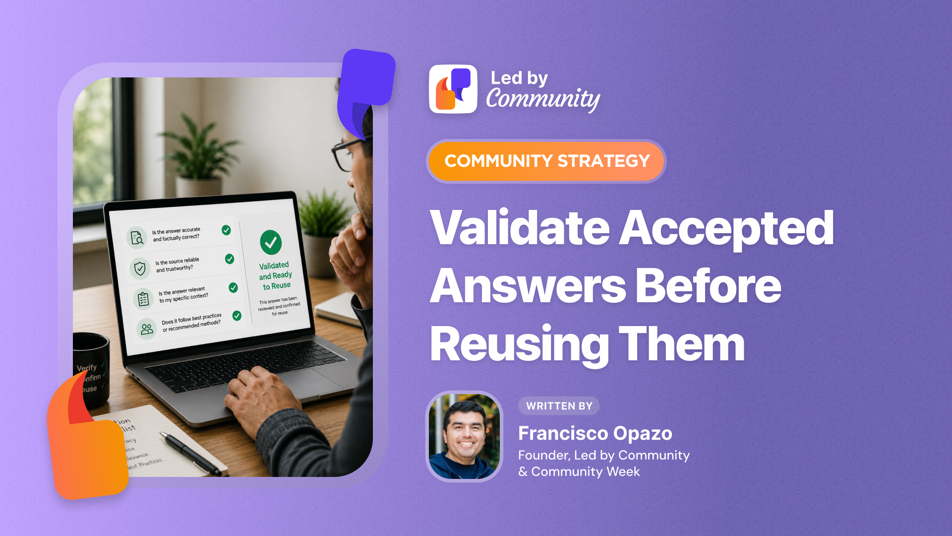 Validate Accepted Answers Before Reusing Them