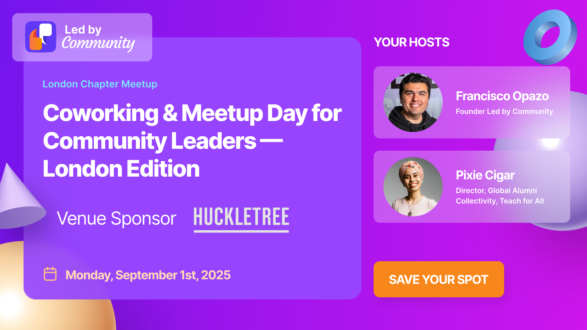 Coworking & Meetup Day for Community Leaders — London Edition
