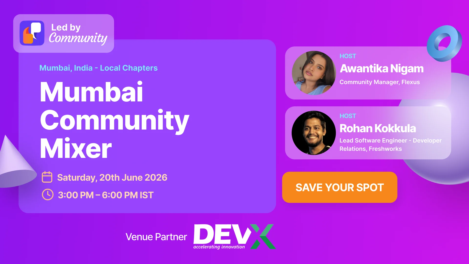 Mumbai Community Mixer | Launching the Led by Community Mumbai Chapter π