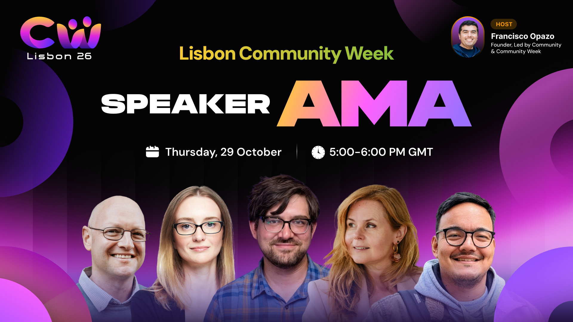 Lisbon Community Week: Speaker AMA