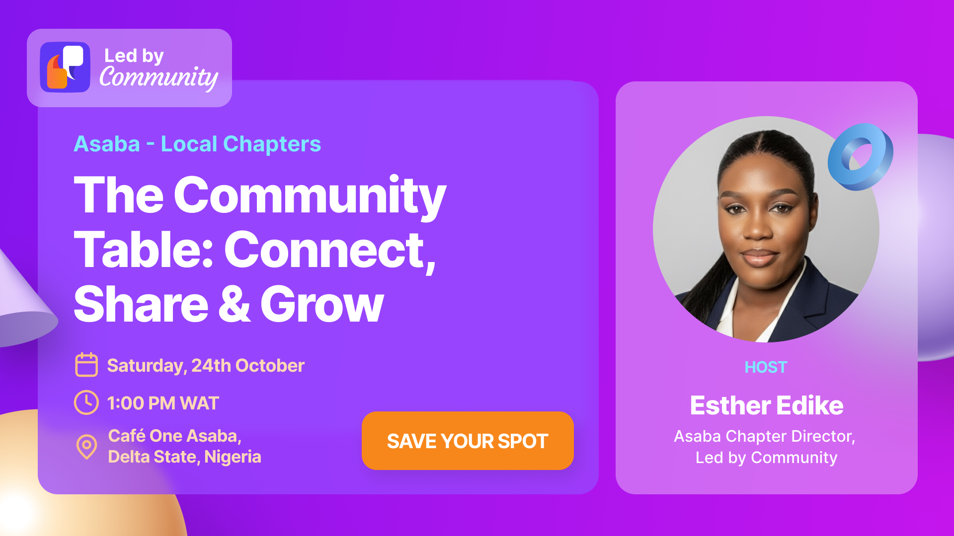 The Community Table: Connect, Share & Grow | Asaba