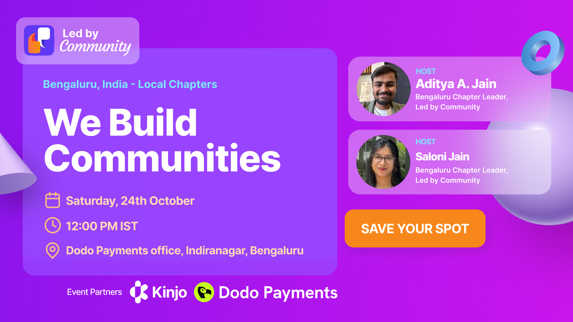 We Build Communities | Bengaluru