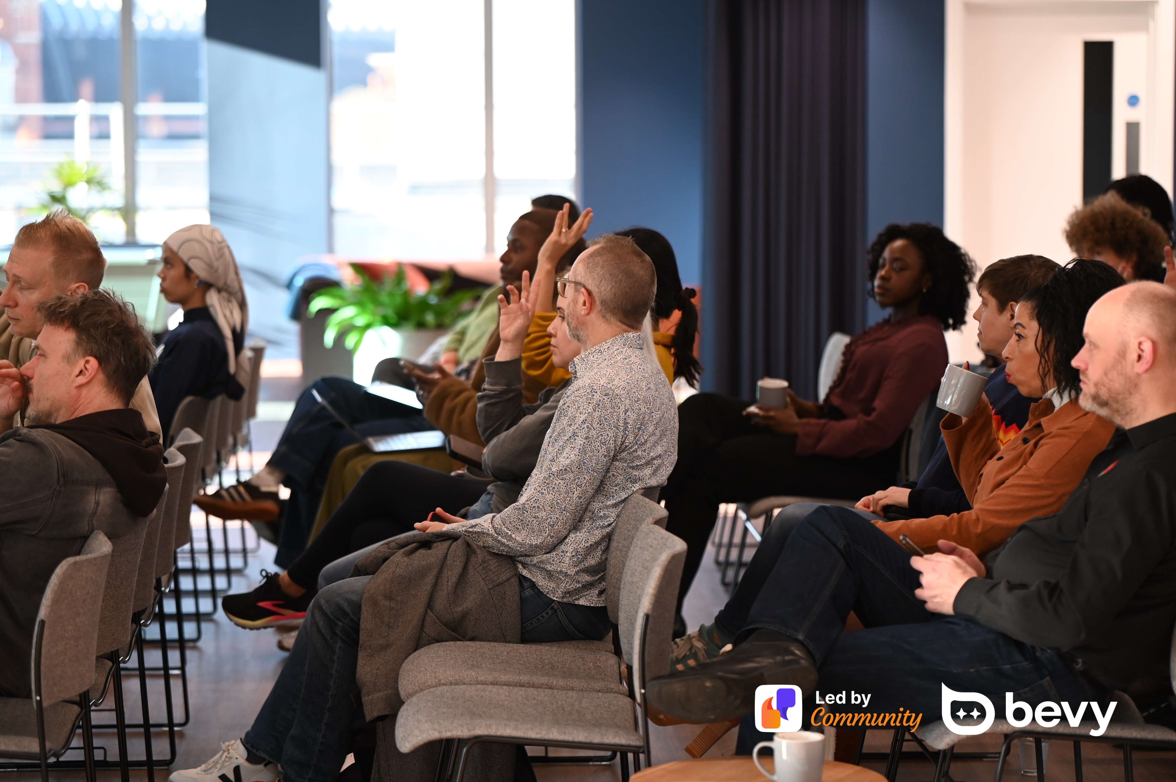 Lovable hackathon participants building together in London